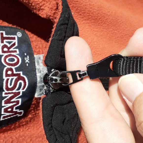 Jansport Soft Orange & Black Vest, Size XL - Picture 4 of 8